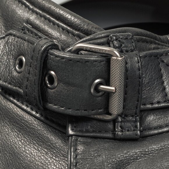 Belstaff Weybridge Black Hand Waxed Leather Quilted Moto Jacket - Picture 10 of 15